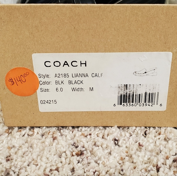 NWoT Coach black heels sz 8.5 - Picture 7 of 10